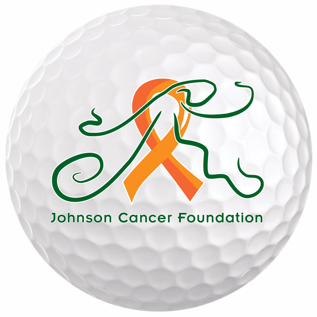 Golf ball with logo